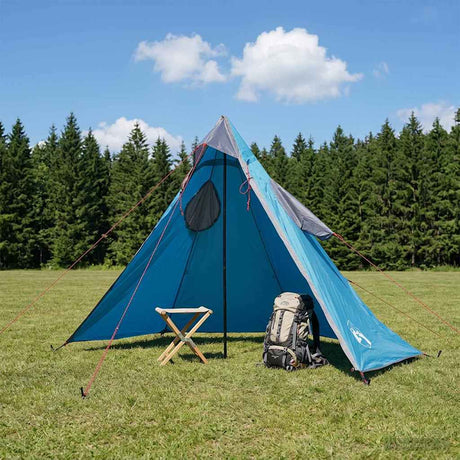 Vidaxl 2-in-1 regen poncho met kap blauw 262 x 126 x 130 cm