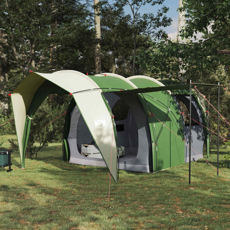 Vidaxl tunneltent 4-persoons groen 185t polyester met pu coating