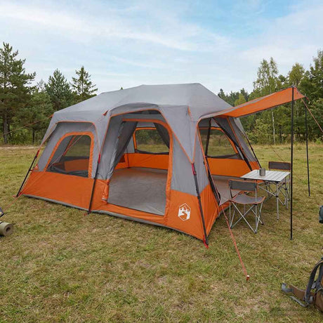 Vidaxl directe tent 8-persoons grijs en oranje