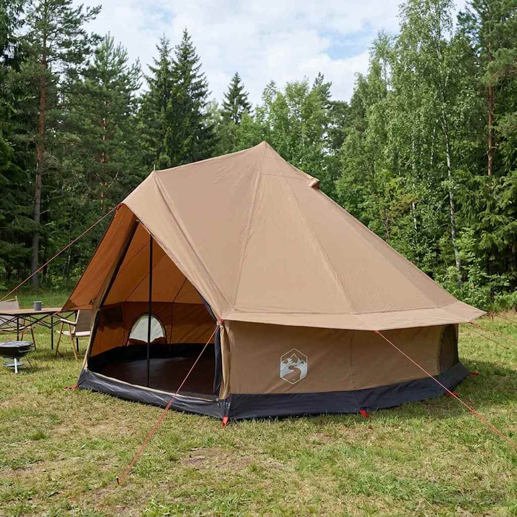 Vidaxl gezinstent bruin 8-persoons polykatoen