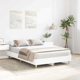 Vidaxl bedframe wit 137 x 190 cm bewerkt hout