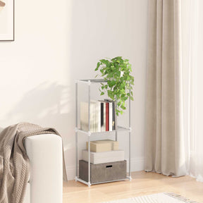 Vidaxl buisvormige plank met opslag wit 42,5 x 27 x 91,5 cm aluminium