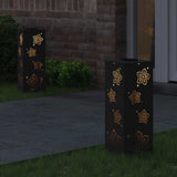 Vidaxl solar led pad licht 2 st warmwit 18 x 18 x 50 cm