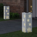 Vidaxl solar led pad licht 2 st warmwit 18 x 18 x 50 cm