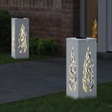 Vidaxl solar led pad licht 2 st warmwit 18 x 18 x 50 cm