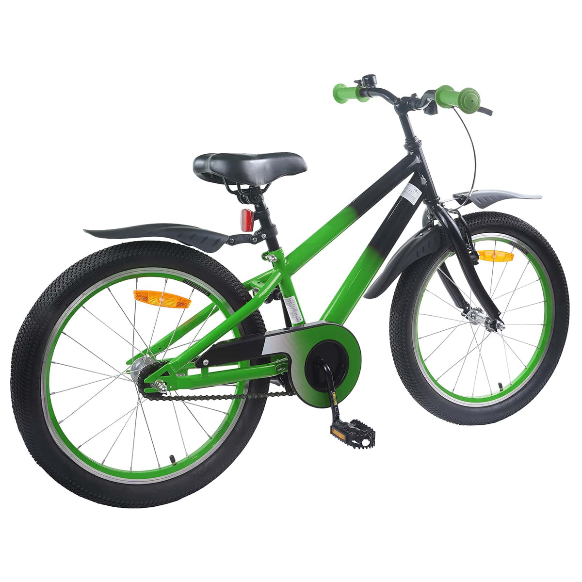 Vidaxl kinderfiets 20 inch voor 6-11 jaar oud groen zwart