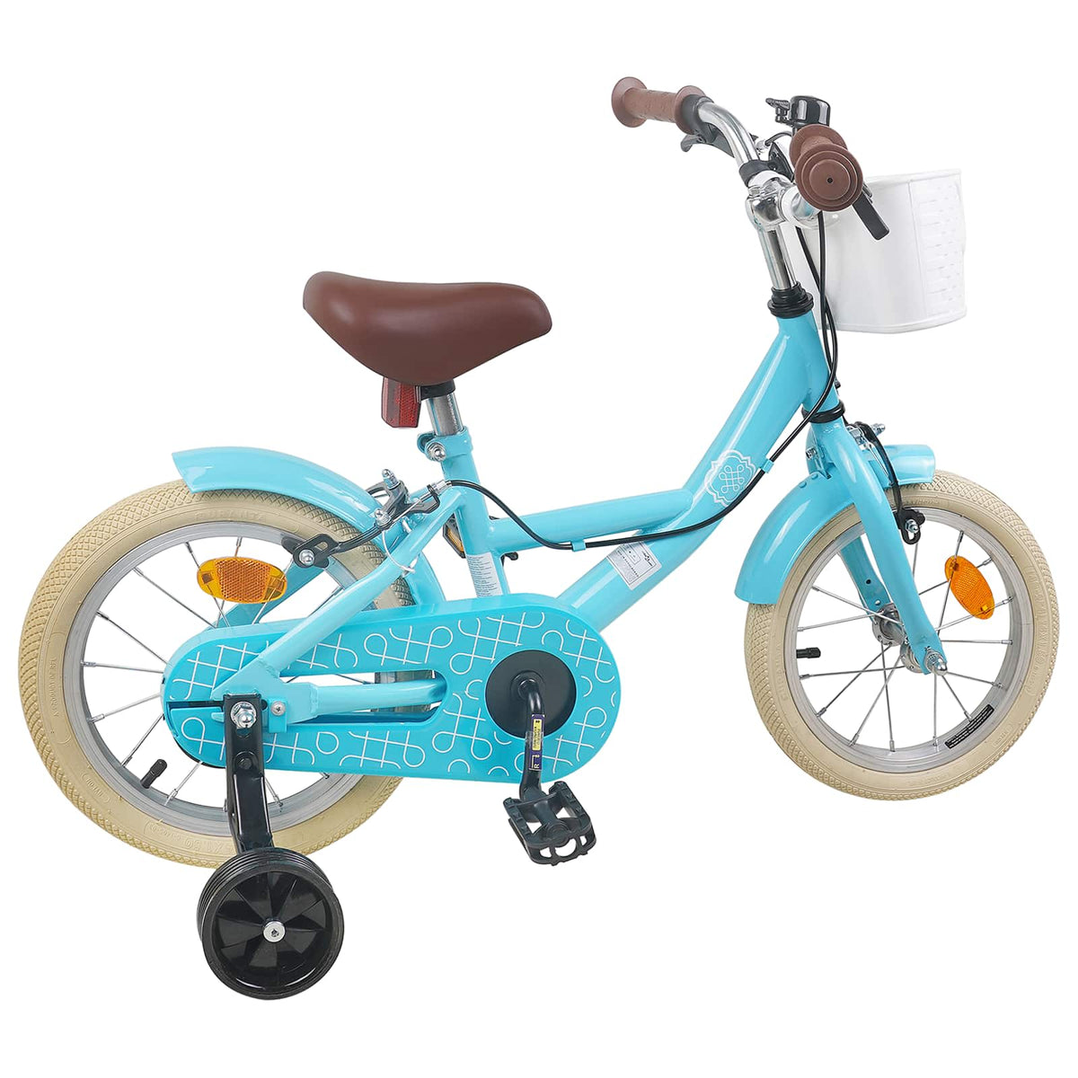 Vidaxl kinderfiets 16 inch voor 4-6 jaar oud lichtblauw