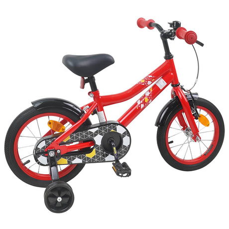Vidaxl kinderfiets 14 inch voor 3-5 jaar oud rood