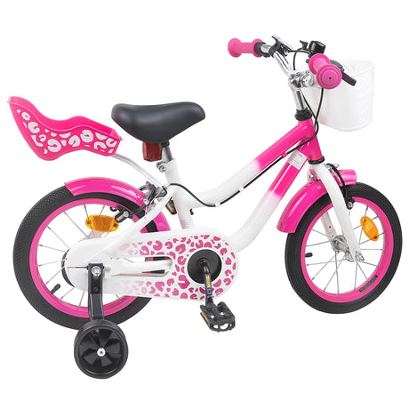 Vidaxl kinderfiets 12 inch voor 2-4 jaar oud roze