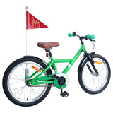 Vidaxl kinderfiets 18 inch voor 5-7 jaar groen