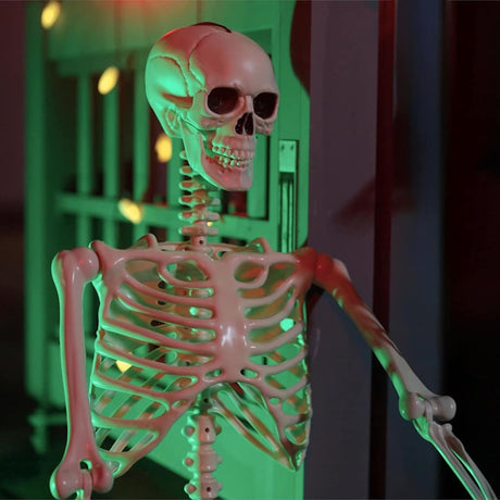 Vidaxl halloween skelet 2 st wit 85 cm pvc