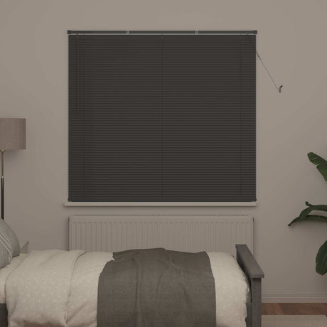 Vidaxl venetiaanse jaloezie zilvergrijs 150 x 160 cm 25 mm pvc