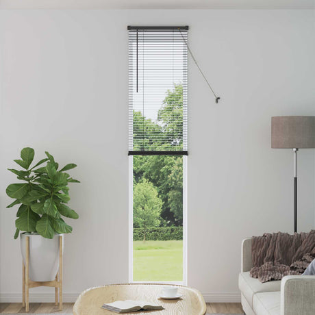 Vidaxl venetiaanse jaloezie zilvergrijs 213 x 50 cm 25 mm pvc