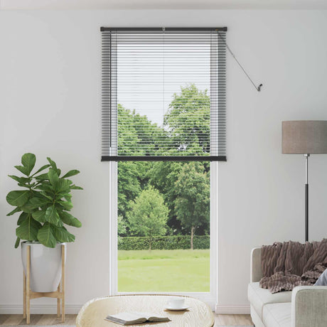 Vidaxl venetiaanse jaloezie zilvergrijs 213 x 70 cm 25 mm pvc