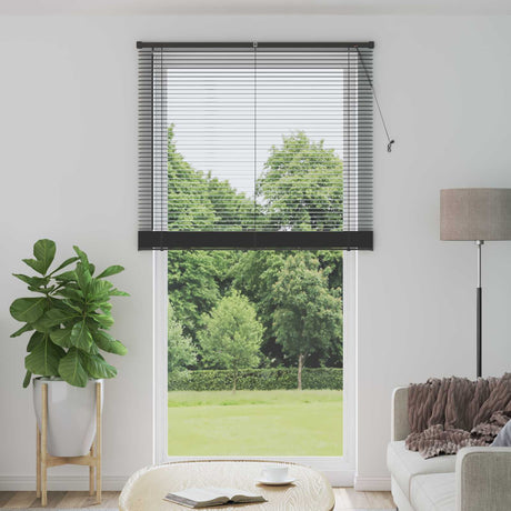 Vidaxl venetiaanse jaloezie zilvergrijs 213 x 120 cm 25 mm pvc
