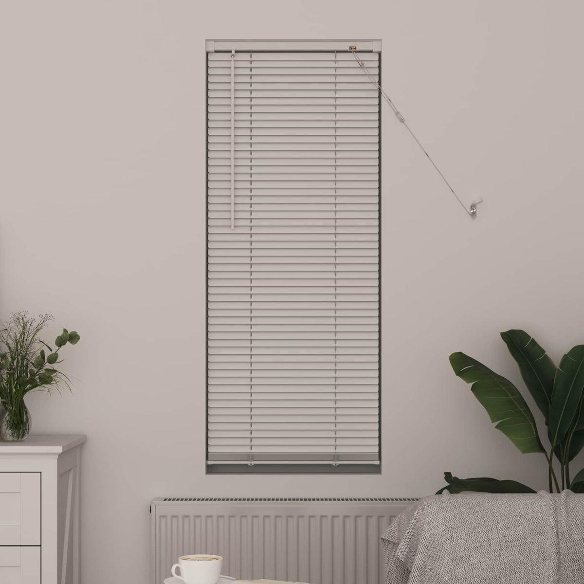 Vidaxl venetiaanse jaloezie wit 150 x 60 cm 25 mm pvc