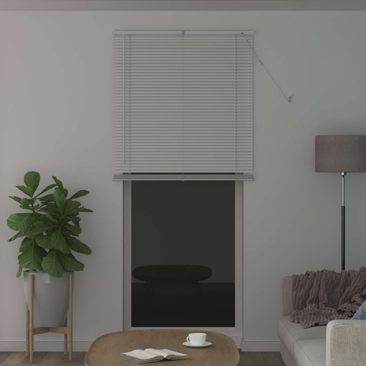 Vidaxl venetiaanse jaloezie wit 213 x 100 cm 25 mm pvc