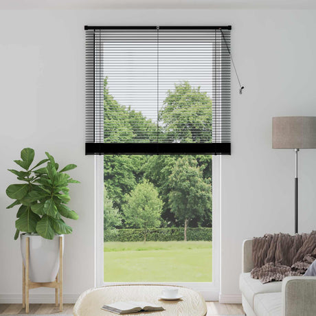 Vidaxl venetiaanse jaloezie zwart 213 x 120 cm 25 mm pvc