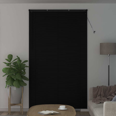 Vidaxl venetiaanse jaloezie zwart 213 x 140 cm 25 mm pvc