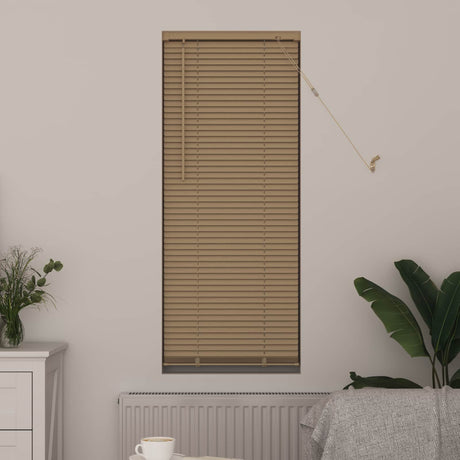 Vidaxl venetiaanse jaloezie lichtbruin met patroon 150 x 50 cm 25 mm