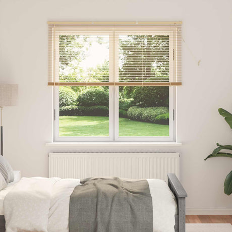 Vidaxl venetiaanse jaloezie lichtbruin met patroon 150 x 130 cm 25 mm