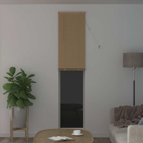 Vidaxl venetiaanse jaloezie lichtbruin met patroon 213 x 40 cm 25 mm