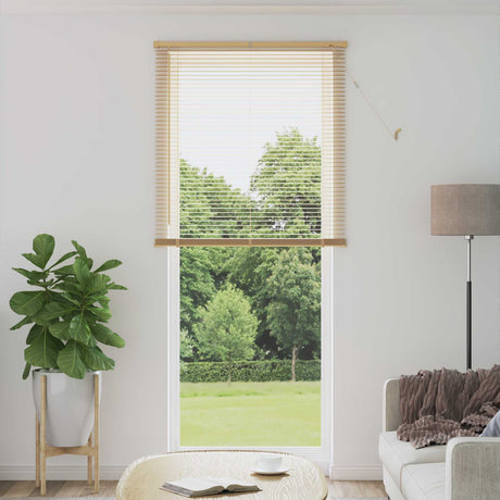Vidaxl venetiaanse jaloezie lichtbruin met patroon 213 x 90 cm 25 mm