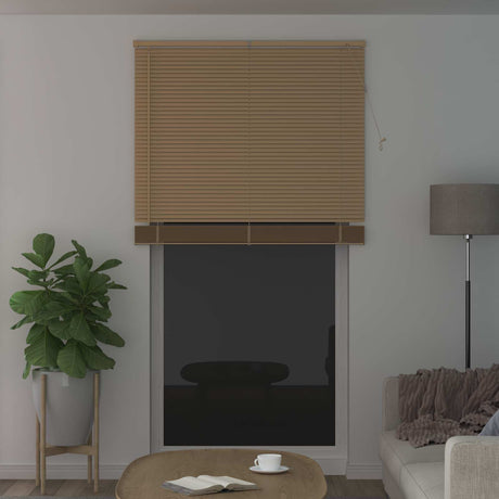Vidaxl venetiaanse jaloezie lichtbruin met patroon 213 x 120 cm 25 mm