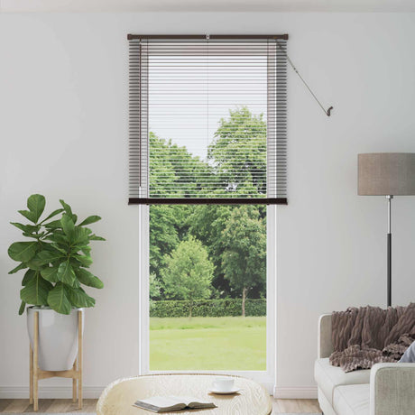 Vidaxl venetiaanse jaloezie donkerbruin met patroon 213 x 90 cm 25 mm