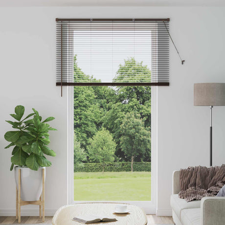 Vidaxl venetiaanse jaloezie donkerbruin met patroon 213 x 160 cm 25 mm