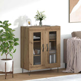 Vidaxl dressoir artisan eiken 69,5 x 34 x 90 cm bewerkt hout