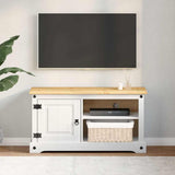 Vidaxl tv-kast corona 100 x 40 x 52 cm wit massief grenenhout