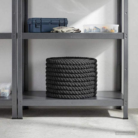Vidaxl katoenen touw 16 mm 25 m zwart 100% katoen