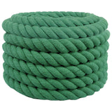 Vidaxl katoenen touw 40 mm 5 m groen 100% katoen