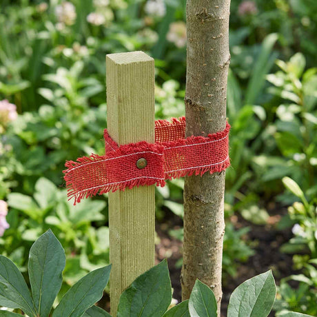 Vidaxl tuin jute net 5 cm x 25 m 180 gsm 100% tossa jute rood