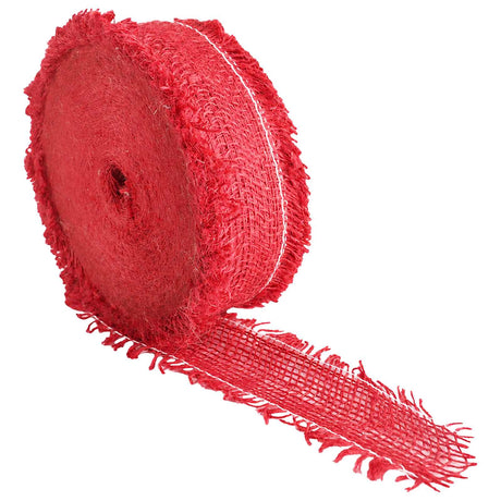 Vidaxl tuin jute net 5 cm x 5 m 180 gsm 100% tossa jute rood