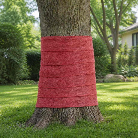Vidaxl jute rol 50 x 1500 cm rood