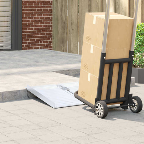 Vidaxl rolstoelhelling 270 kg zilver 270 kg aluminium