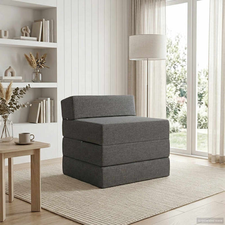 Vidaxl vouwbare bankbed lichtgrijs 70 x 60 x 63 cm stof