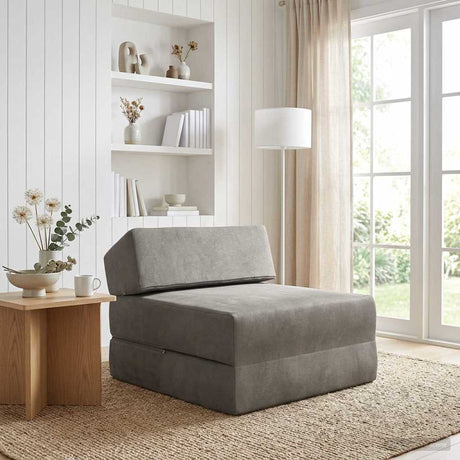 Vidaxl vouwbare bankbed lichtgrijs 60 x 70 x 41 cm stof