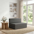 Vidaxl vouwbare bankbed lichtgrijs 70 x 80 x 60 cm stof