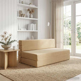 Vidaxl vouwbare bankbed groen grijs 152 x 86,5 x 60 cm stof