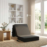 Vidaxl vouwbare bankbed 75 x 63 x 45 cm donkergrijs