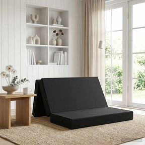 Vidaxl vouwbare bankbed 120 x 67 x 45 cm zwart