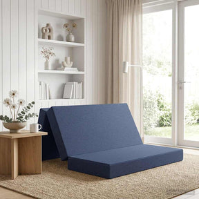 Vidaxl vouwbare bankbed 120 x 67 x 45 cm blauw