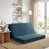 Vidaxl vouwbare bankbed 120 x 67 x 45 cm blauw