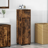 Vidaxl badkamer kast gerookt eiken 30,5 x 30 x 101 cm bewerkt hout