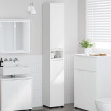 Vidaxl badkamer kast wit 30,5 x 30 x 195 cm bewerkt hout