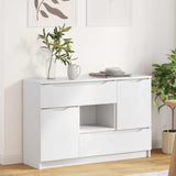 Vidaxl dressoir wit 100 x 30 x 65,6 bewerkt hout