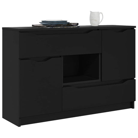 Vidaxl dressoir zwart 100 x 30 x 65,6 bewerkt hout